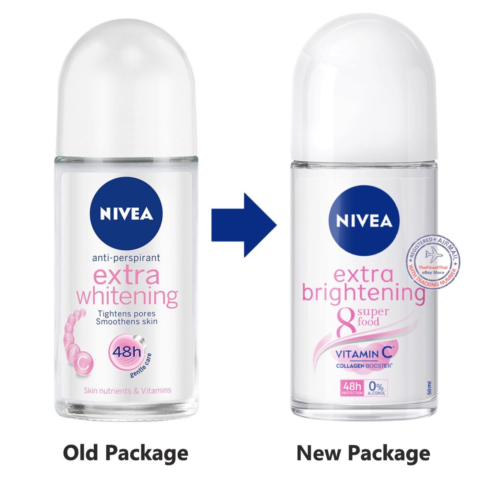 NIVEA Deodorant Extra Brightening Anti-Perspirant - 25ml | Thebeautyprismng.com