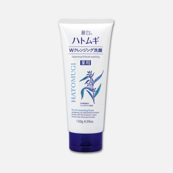 Hatomugi Double Moisturizing Facial Cleanser - 130g