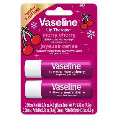 Vaseline Holiday Limited Edition Lip Therapy Stick - Merry Cherry - 2pk