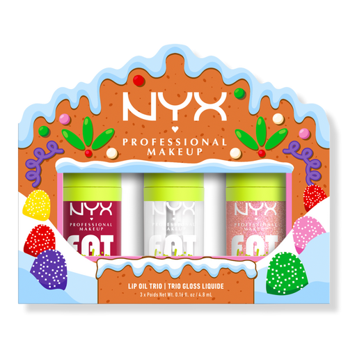 NYX Professional Makeup Fat Oil Lip Drip Holiday Trio Lip Gloss Set
