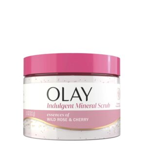 Olay Wild Rose & Cherry Indulgent Mineral Scrub - 11oz