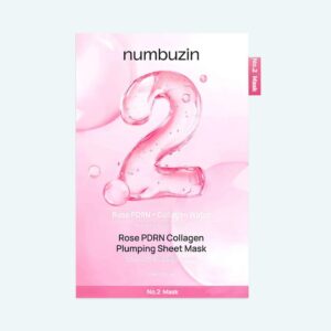 Numbuzin No.2 Rose PDRN Collagen Plumping Sheet Mask - (5 Sheets)