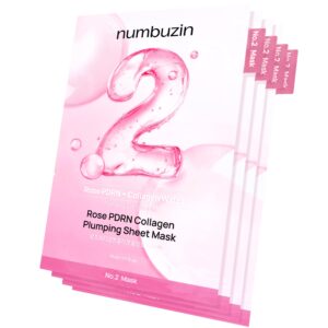 Numbuzin No.2 Rose PDRN Collagen Plumping Sheet Mask - 1