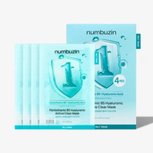 Numbuzin No.1 Pantothenic B5 Hyaluronic Active Clear Mask (5 Sheets)