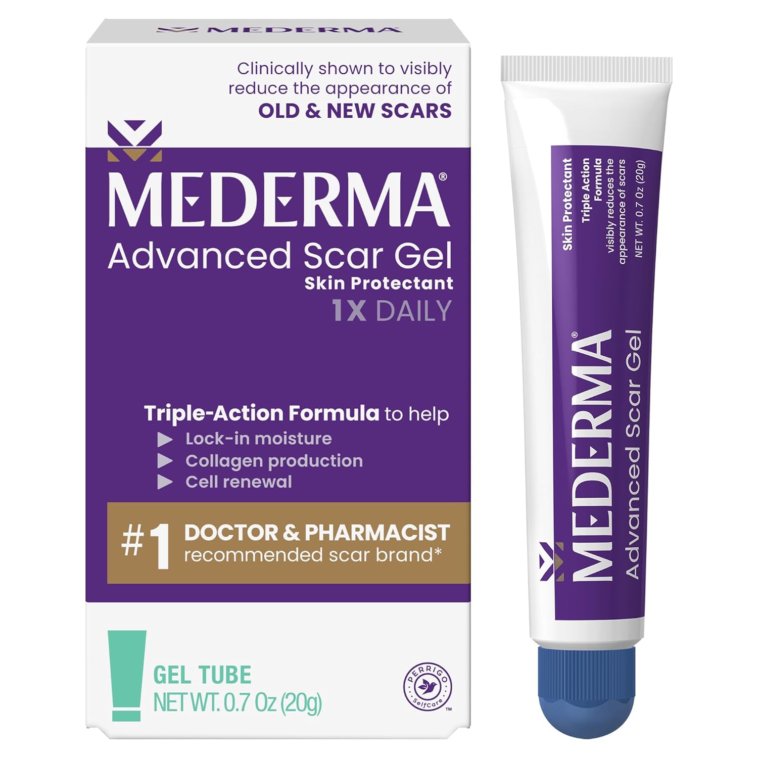 Mederma Advanced Scar Gel - Treats Old & New Scars - 20g