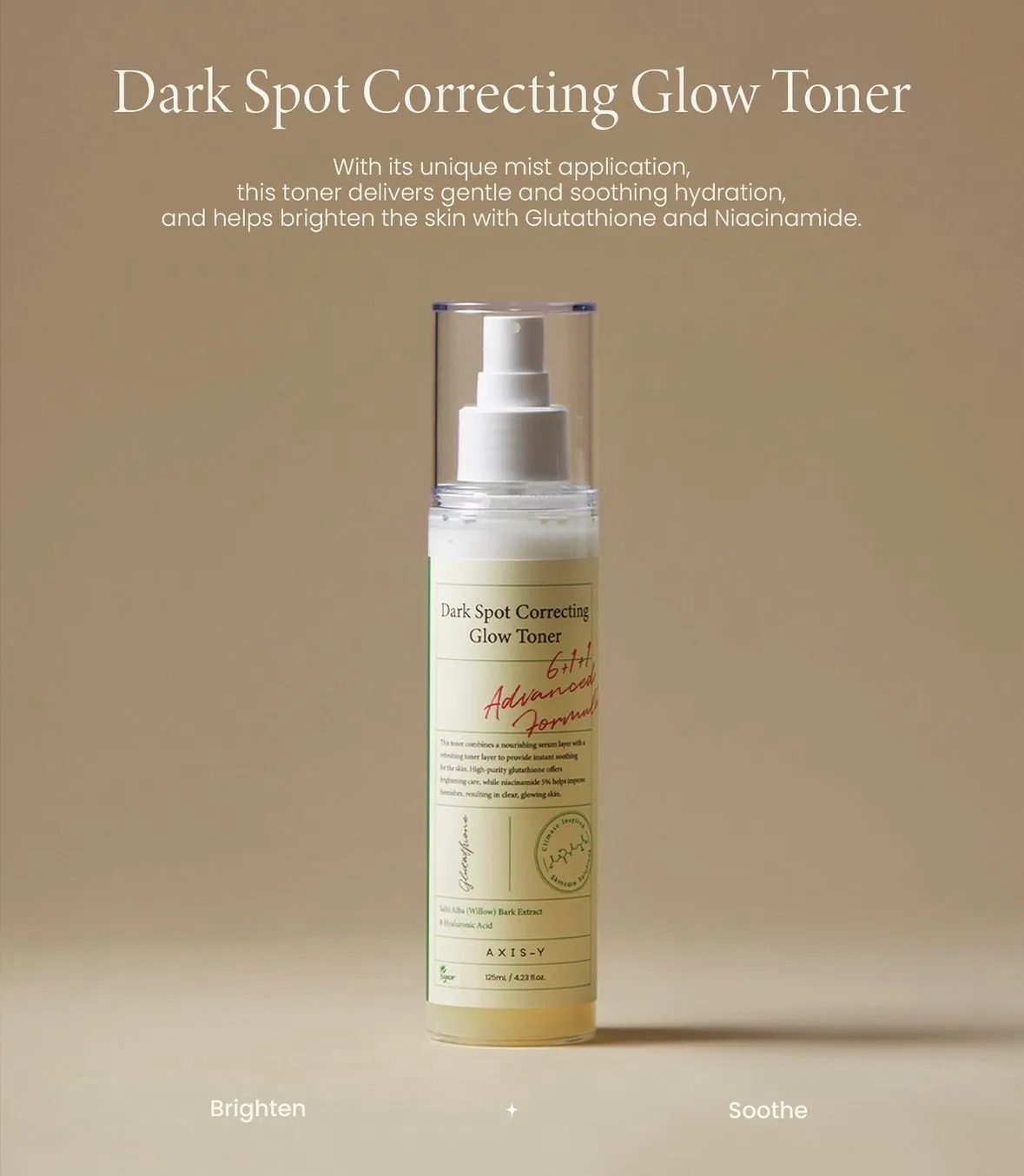 AXIS-Y Dark Spot Correcting Glow Toner - 125ml