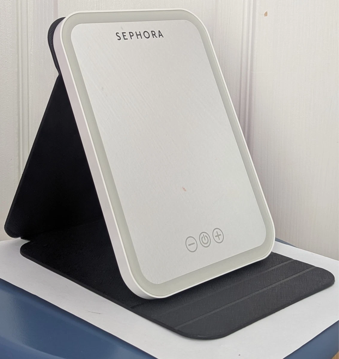 Sephora Black and White Foldable LED Makeup Mirror
